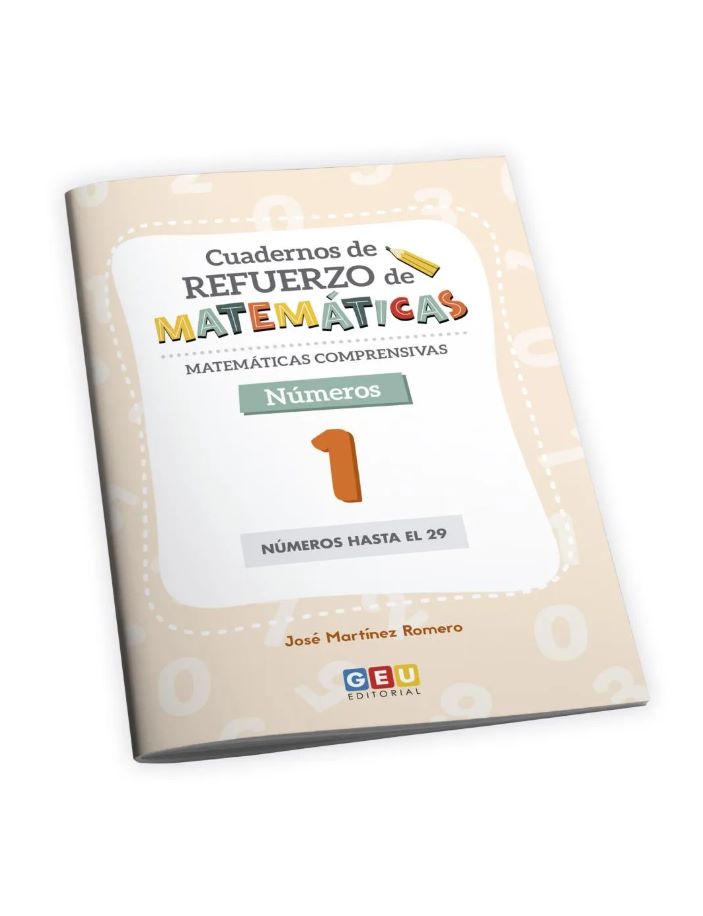 cuaderno 1 de Números de la colección Matemáticas comprensivas trabaja los números hasta el 29